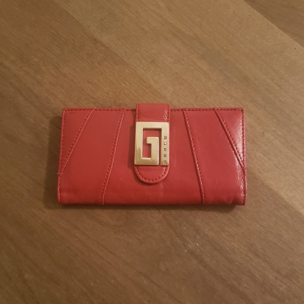 Vintage Red Guess bifold Wallet